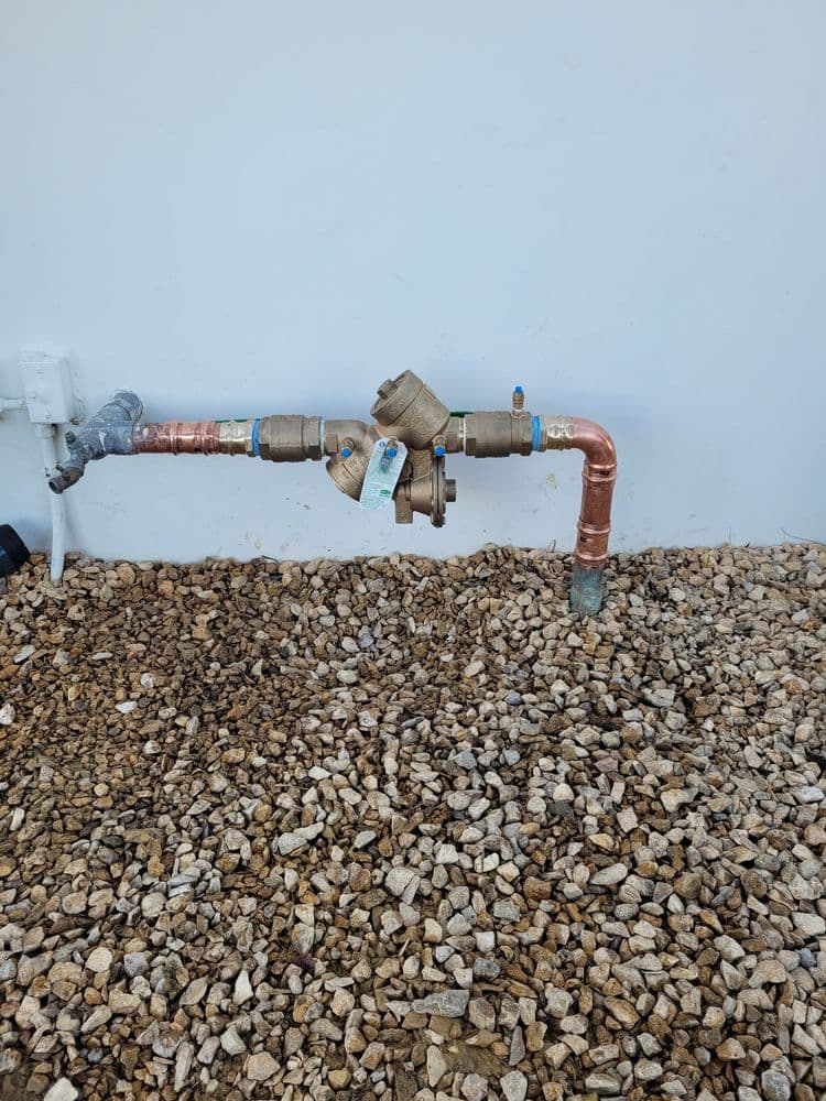 Installed reduced pressure assembly in the field
